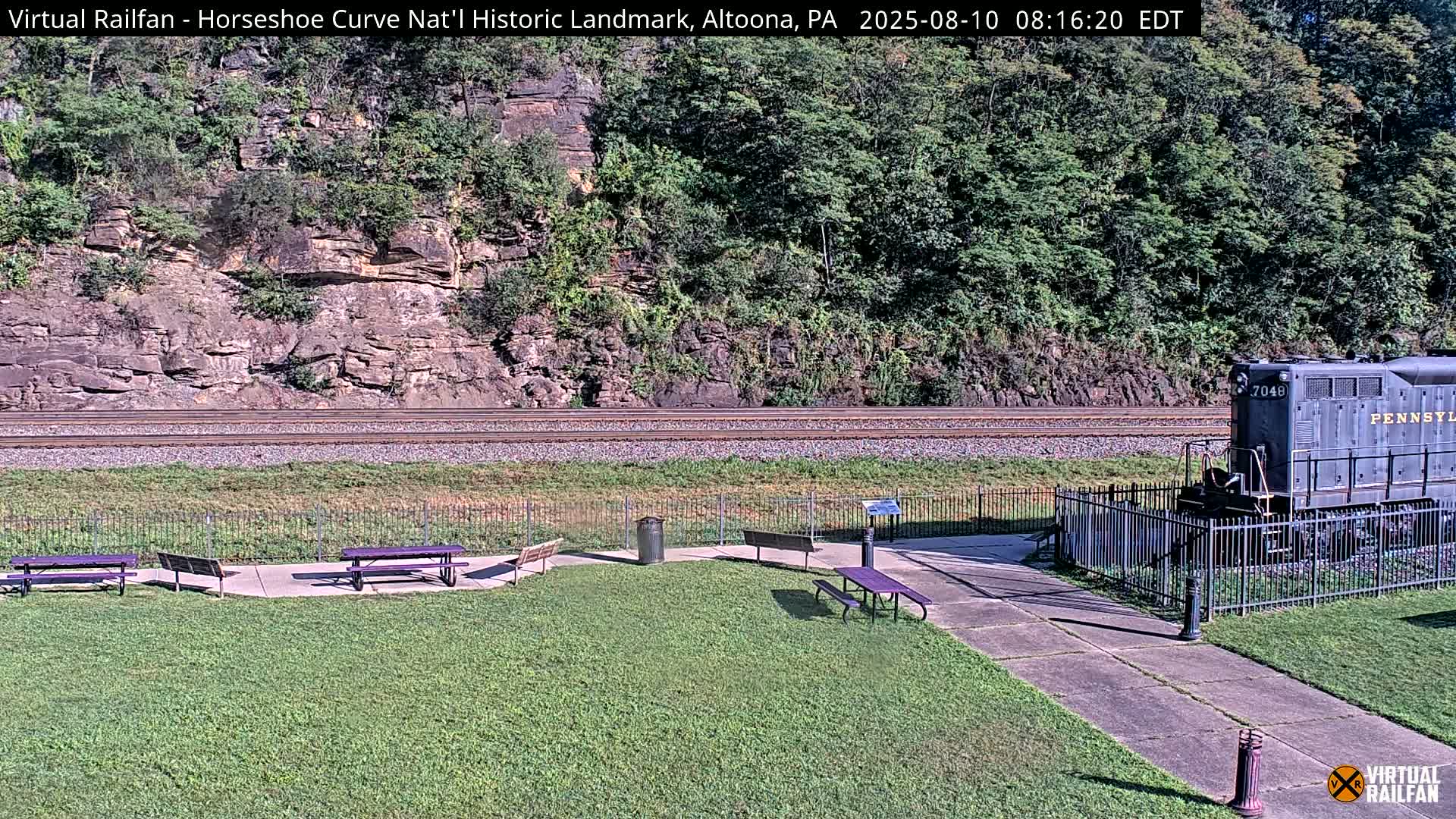 Altoona, The  Horseshoe Curve National Historic Landmark Railroad Live Cam - Altoona, Blair County, Pennsylvania, USA