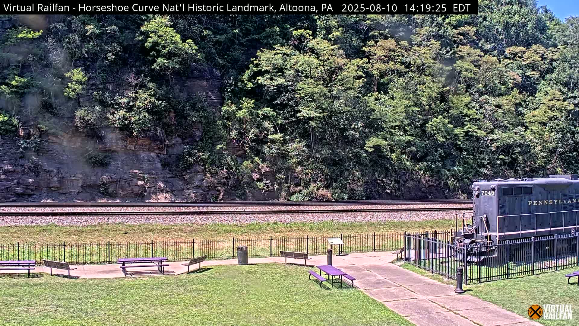 Altoona, The  Horseshoe Curve National Historic Landmark Railroad Live Cam - Altoona, Blair County, Pennsylvania, USA