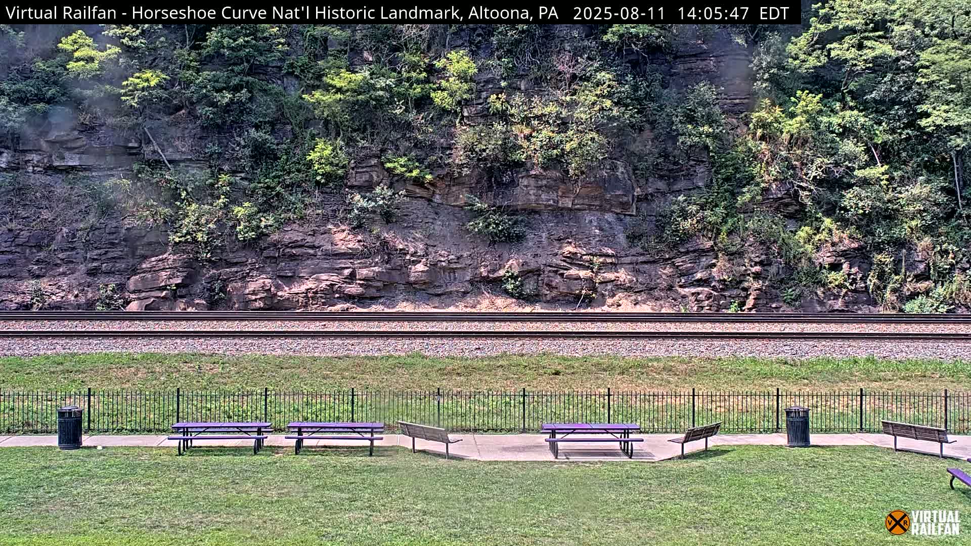 Altoona, The  Horseshoe Curve National Historic Landmark Railroad Live Cam - Altoona, Blair County, Pennsylvania, USA