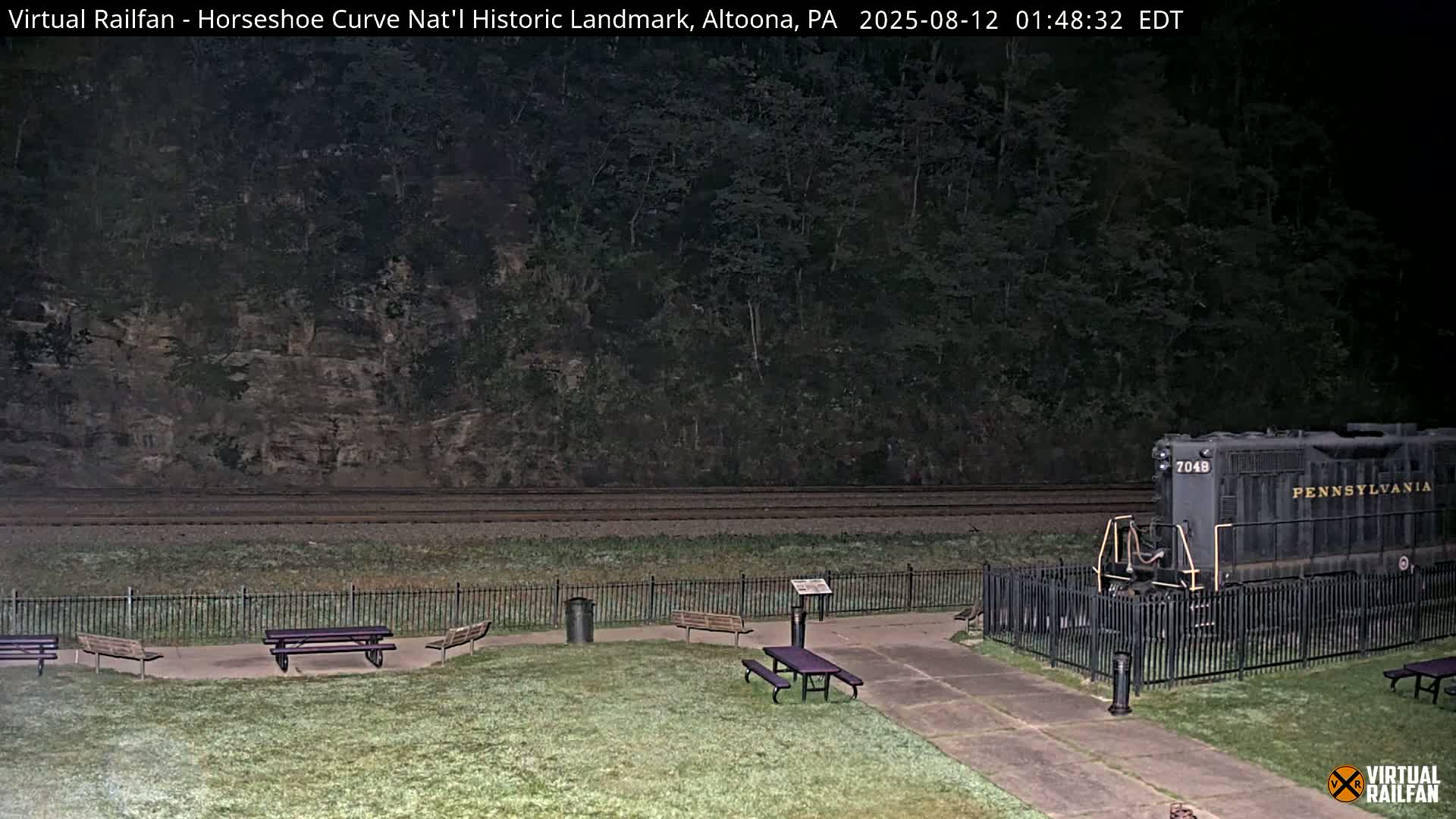 Altoona, The  Horseshoe Curve National Historic Landmark Railroad Live Cam - Altoona, Blair County, Pennsylvania, USA
