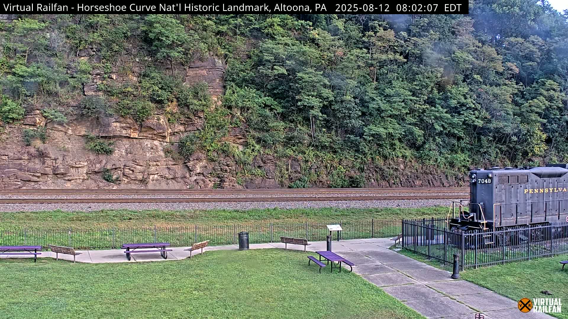 Altoona, The  Horseshoe Curve National Historic Landmark Railroad Live Cam - Altoona, Blair County, Pennsylvania, USA