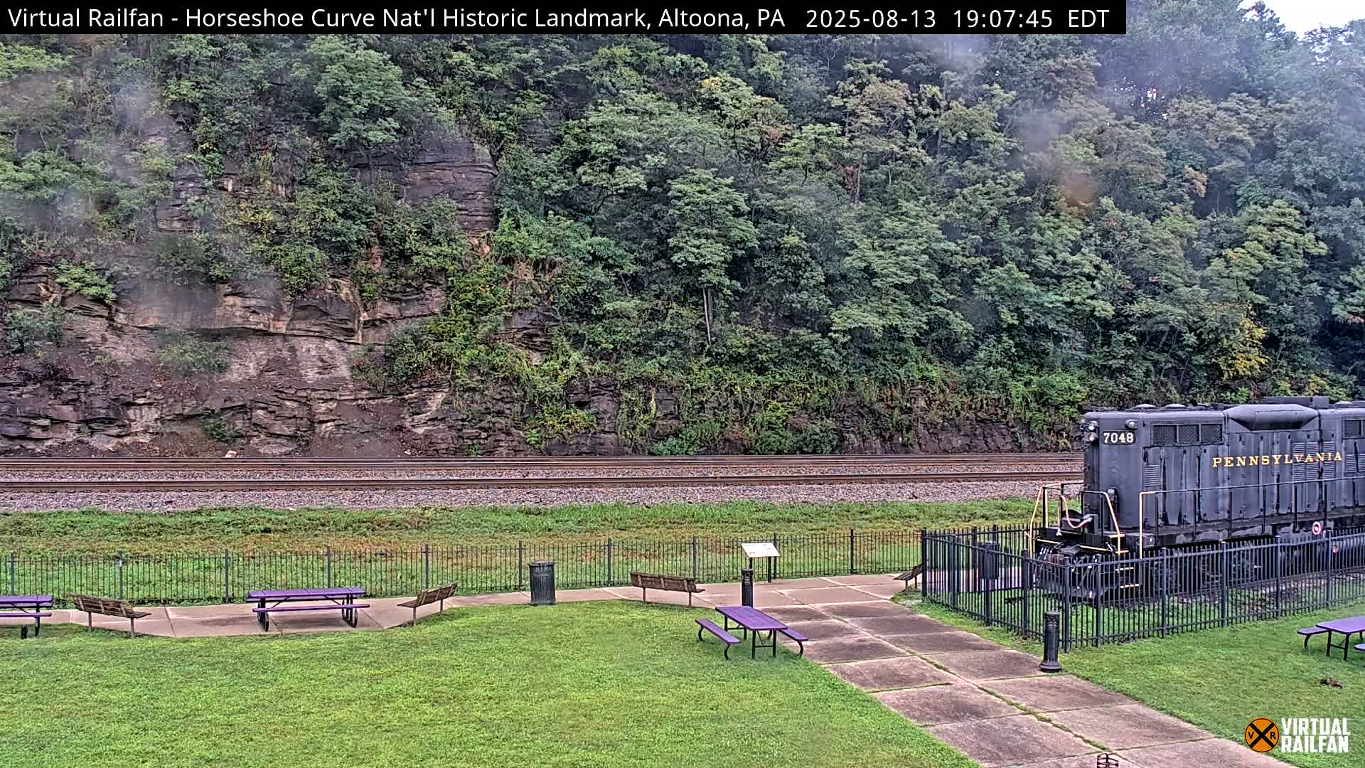 Altoona, The  Horseshoe Curve National Historic Landmark Railroad Live Cam - Altoona, Blair County, Pennsylvania, USA