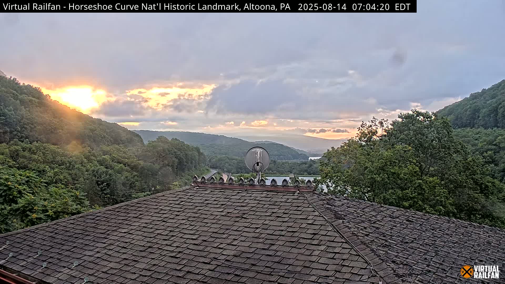 Altoona, The  Horseshoe Curve National Historic Landmark Railroad Live Cam - Altoona, Blair County, Pennsylvania, USA