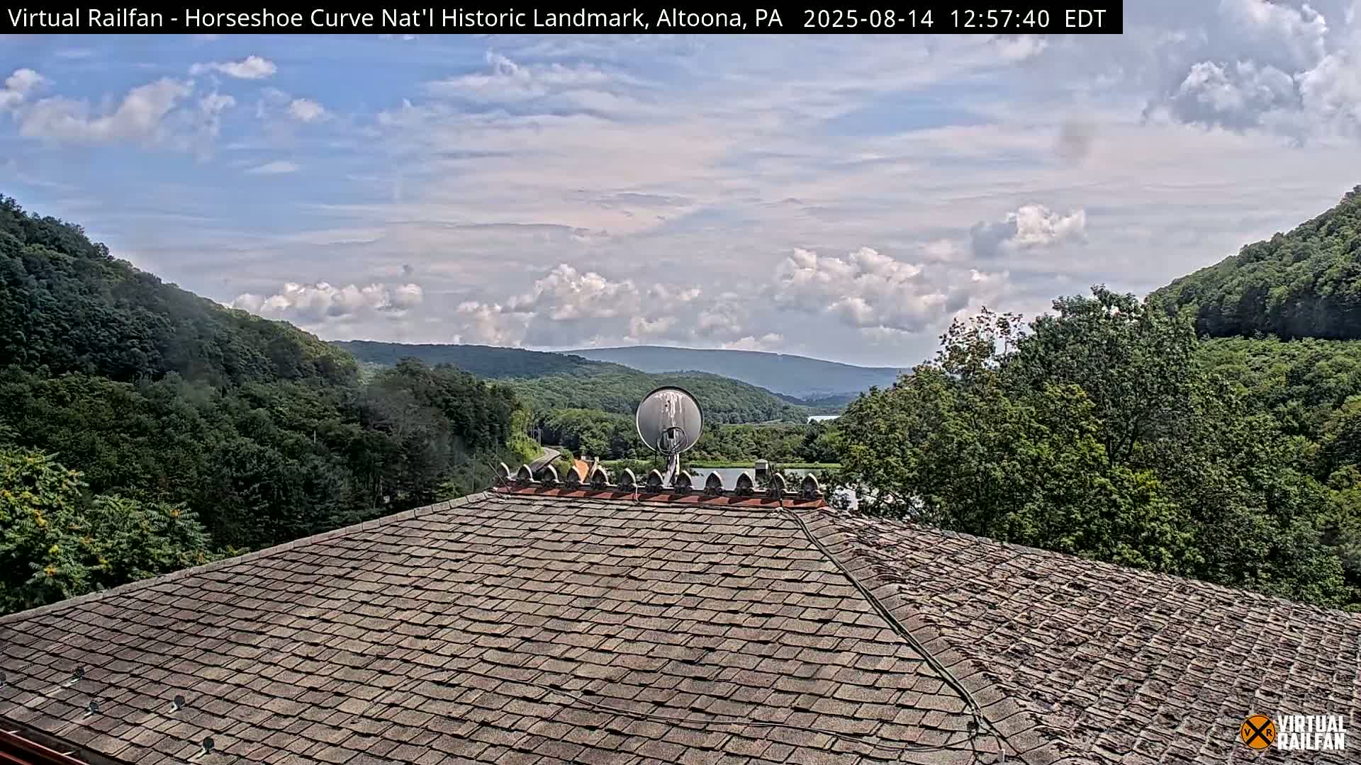 Altoona, The  Horseshoe Curve National Historic Landmark Railroad Live Cam - Altoona, Blair County, Pennsylvania, USA