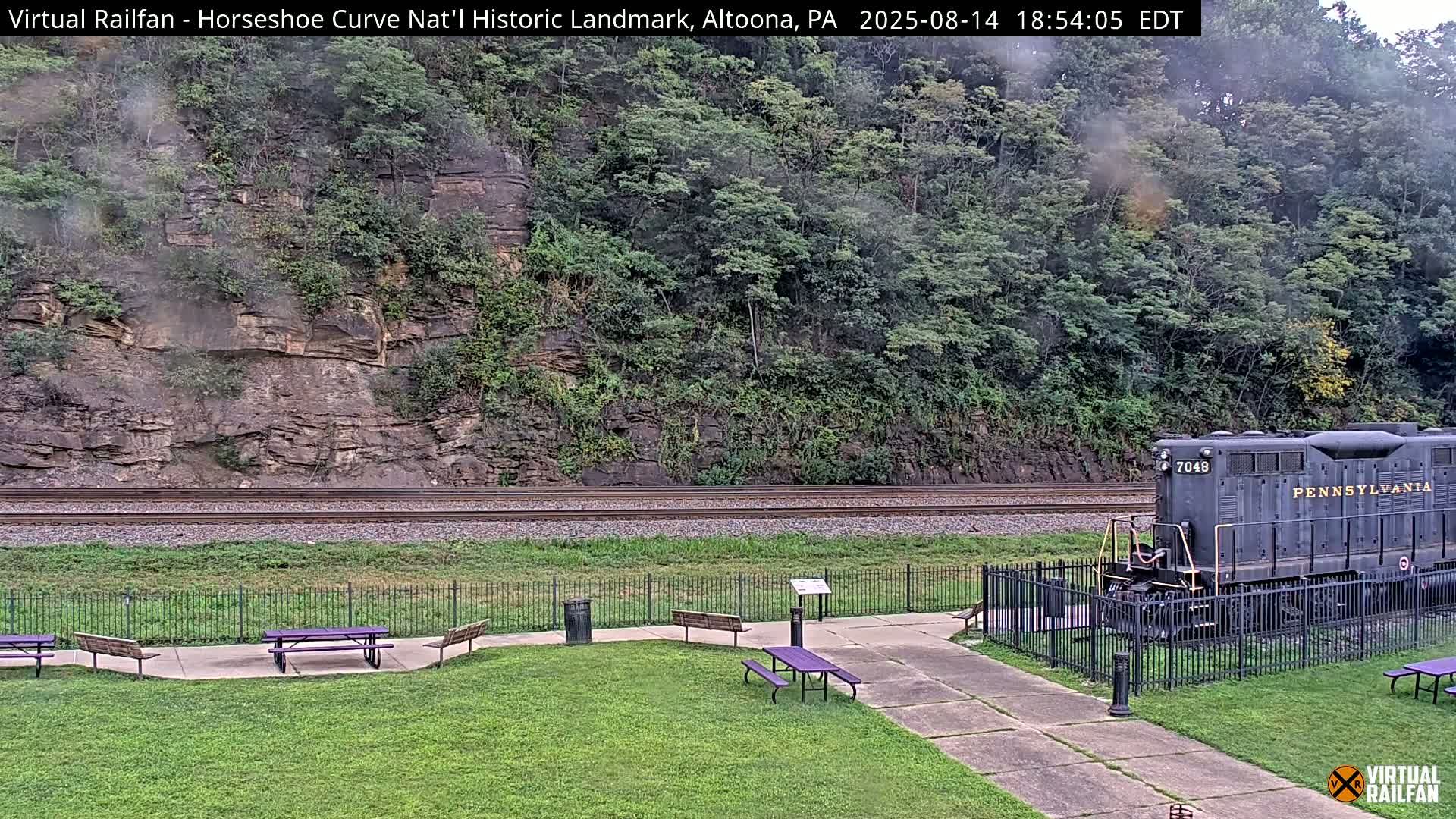 Altoona, The  Horseshoe Curve National Historic Landmark Railroad Live Cam - Altoona, Blair County, Pennsylvania, USA