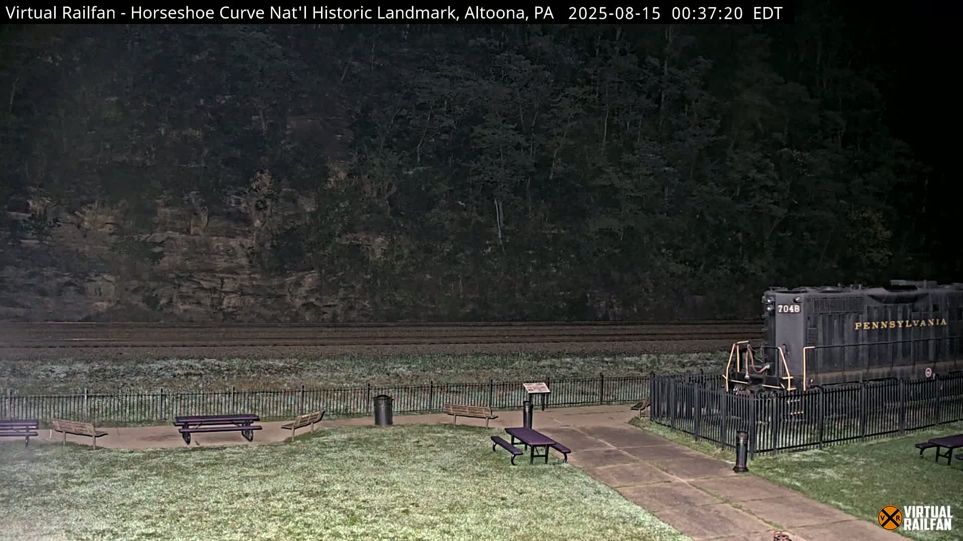 Altoona, The  Horseshoe Curve National Historic Landmark Railroad Live Cam - Altoona, Blair County, Pennsylvania, USA