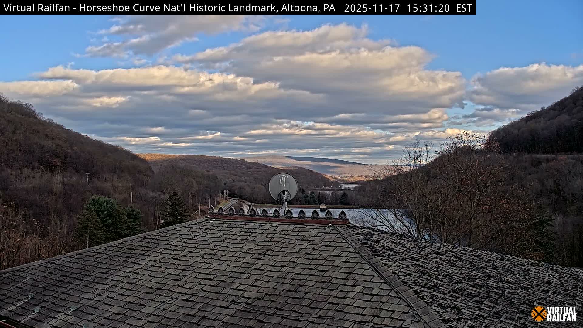 Altoona, The  Horseshoe Curve National Historic Landmark Railroad Live Cam - Altoona, Blair County, Pennsylvania, USA
