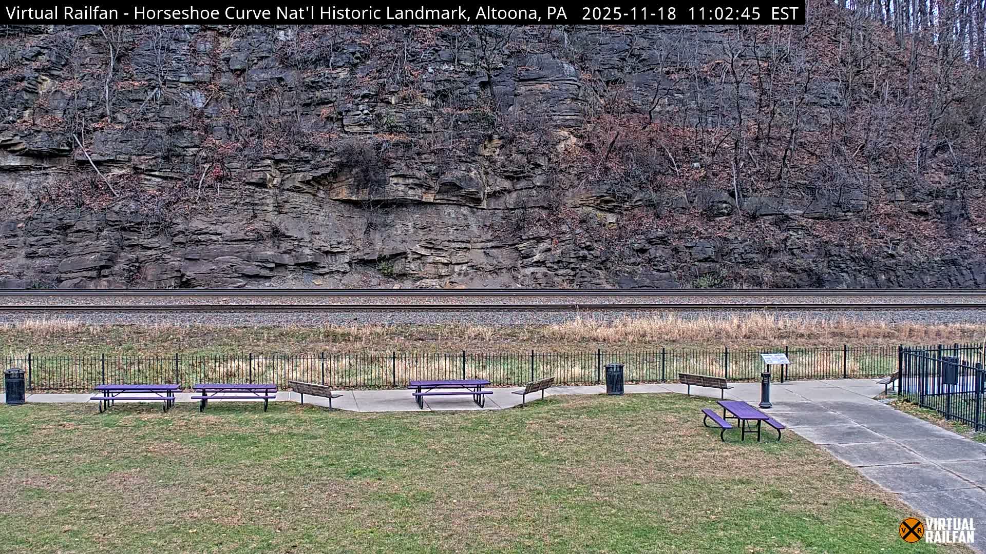 Altoona, The  Horseshoe Curve National Historic Landmark Railroad Live Cam - Altoona, Blair County, Pennsylvania, USA