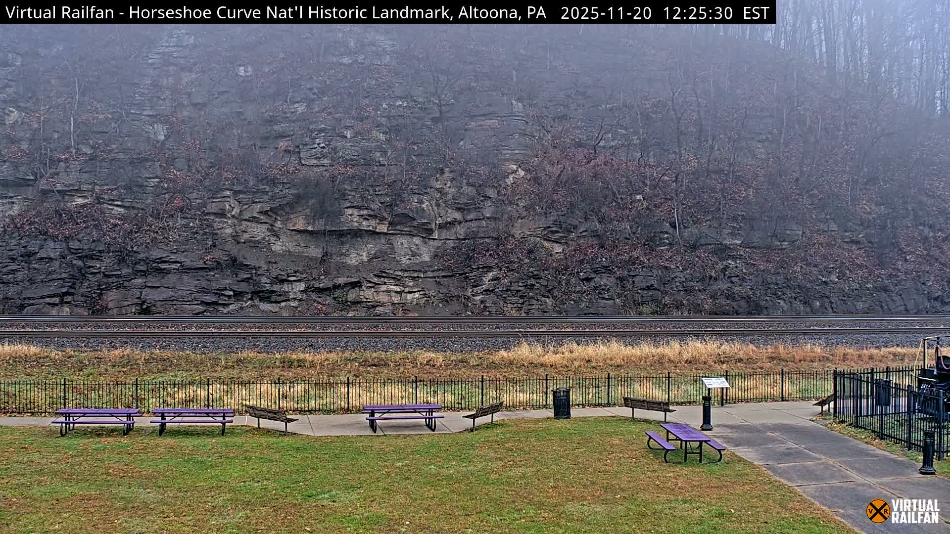 Altoona, The  Horseshoe Curve National Historic Landmark Railroad Live Cam - Altoona, Blair County, Pennsylvania, USA