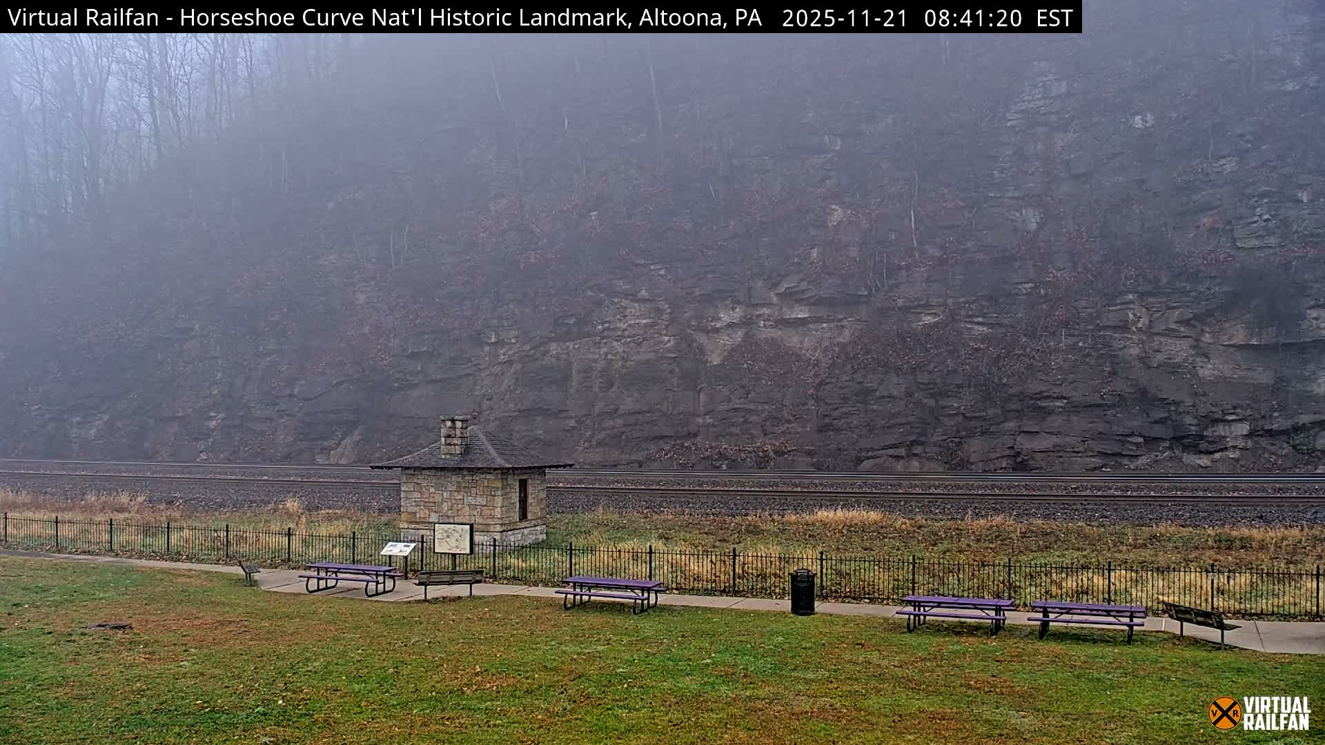 Altoona, The  Horseshoe Curve National Historic Landmark Railroad Live Cam - Altoona, Blair County, Pennsylvania, USA
