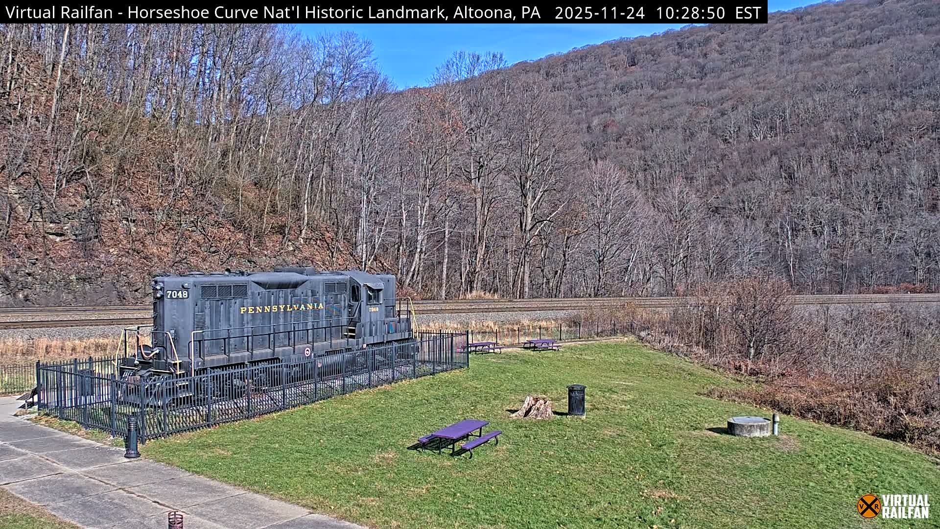 Altoona, The  Horseshoe Curve National Historic Landmark Railroad Live Cam - Altoona, Blair County, Pennsylvania, USA