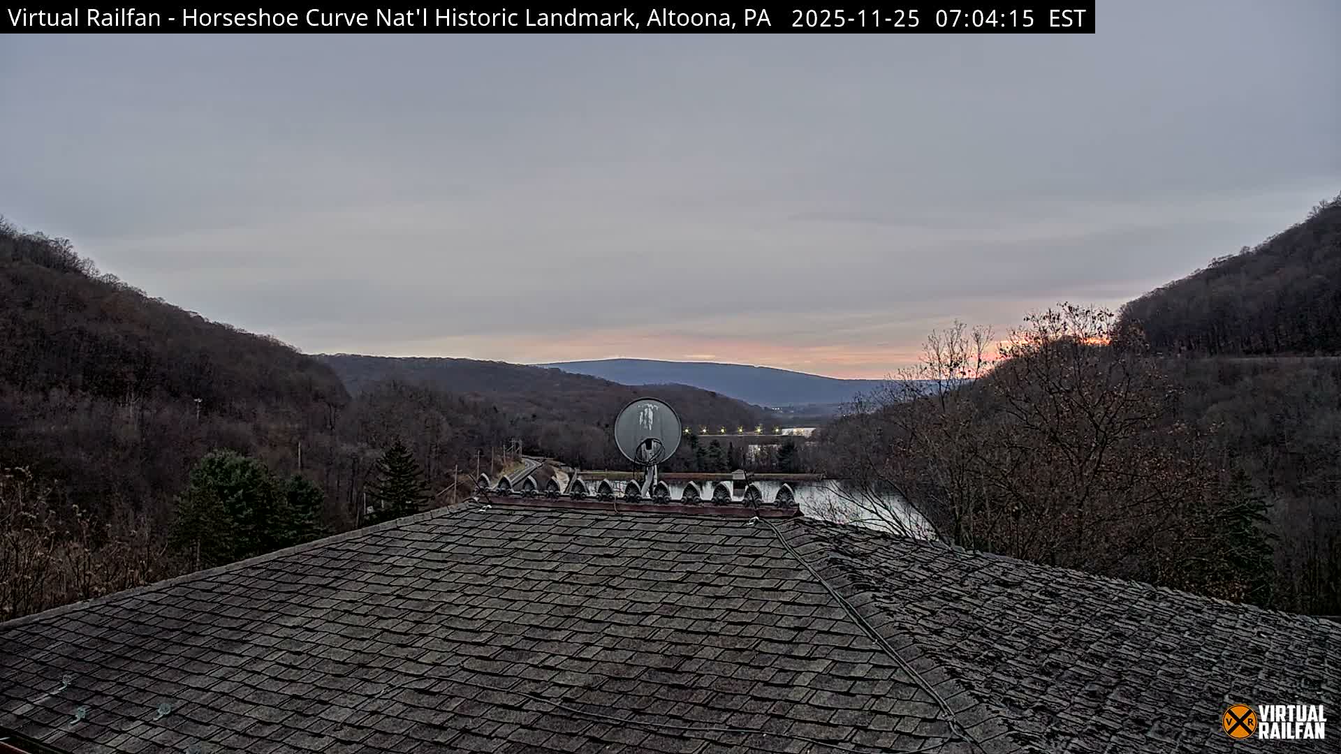 Altoona, The  Horseshoe Curve National Historic Landmark Railroad Live Cam - Altoona, Blair County, Pennsylvania, USA