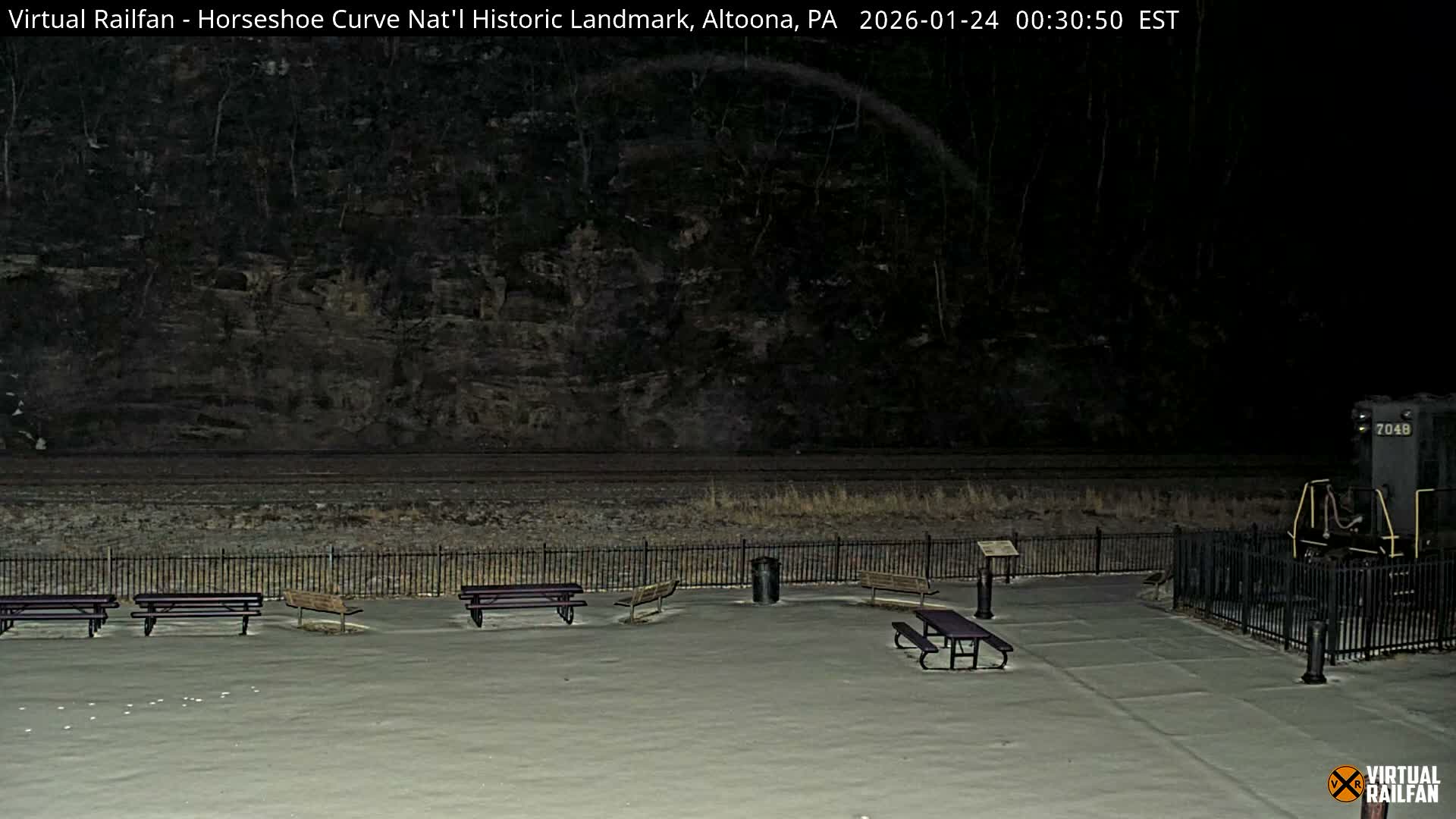 Altoona, The  Horseshoe Curve National Historic Landmark Railroad Live Cam - Altoona, Blair County, Pennsylvania, USA