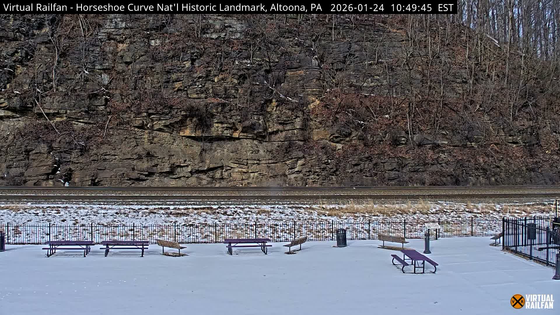Altoona, The  Horseshoe Curve National Historic Landmark Railroad Live Cam - Altoona, Blair County, Pennsylvania, USA