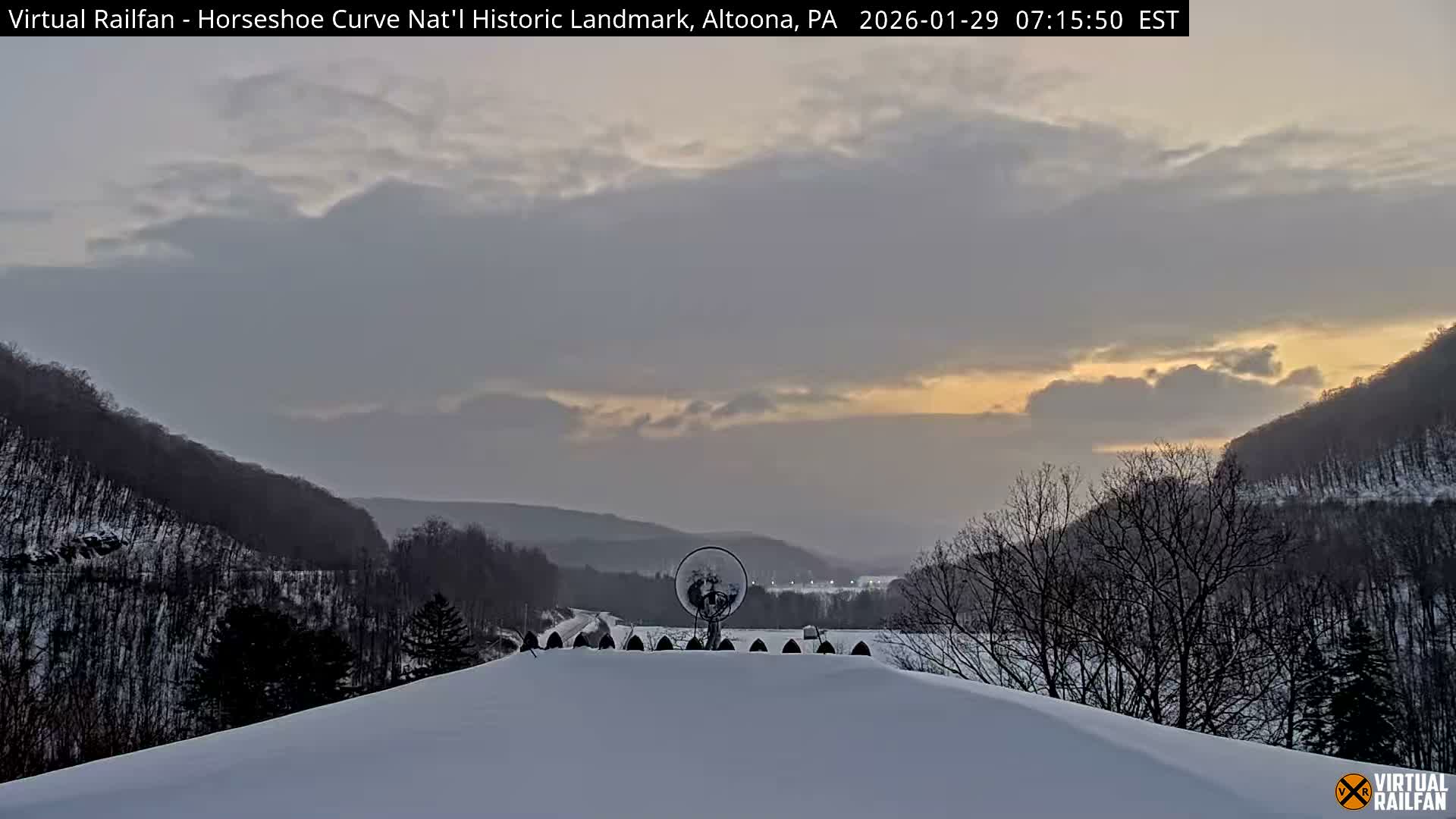 Altoona, The  Horseshoe Curve National Historic Landmark Railroad Live Cam - Altoona, Blair County, Pennsylvania, USA