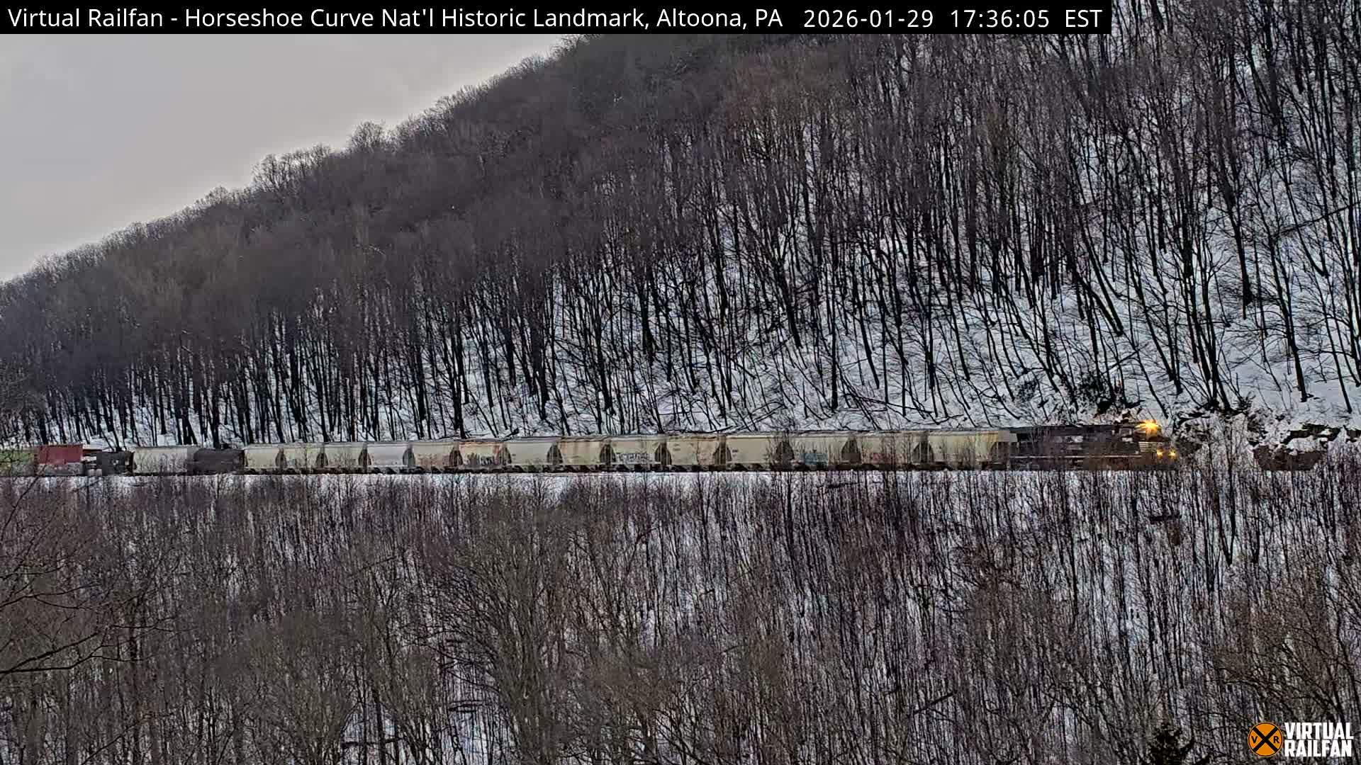 Altoona, The  Horseshoe Curve National Historic Landmark Railroad Live Cam - Altoona, Blair County, Pennsylvania, USA