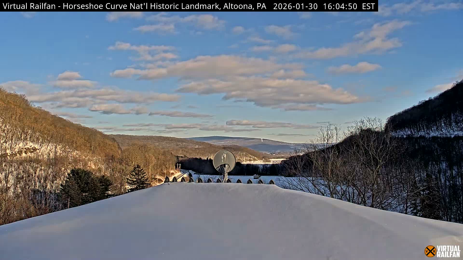 Altoona, The  Horseshoe Curve National Historic Landmark Railroad Live Cam - Altoona, Blair County, Pennsylvania, USA