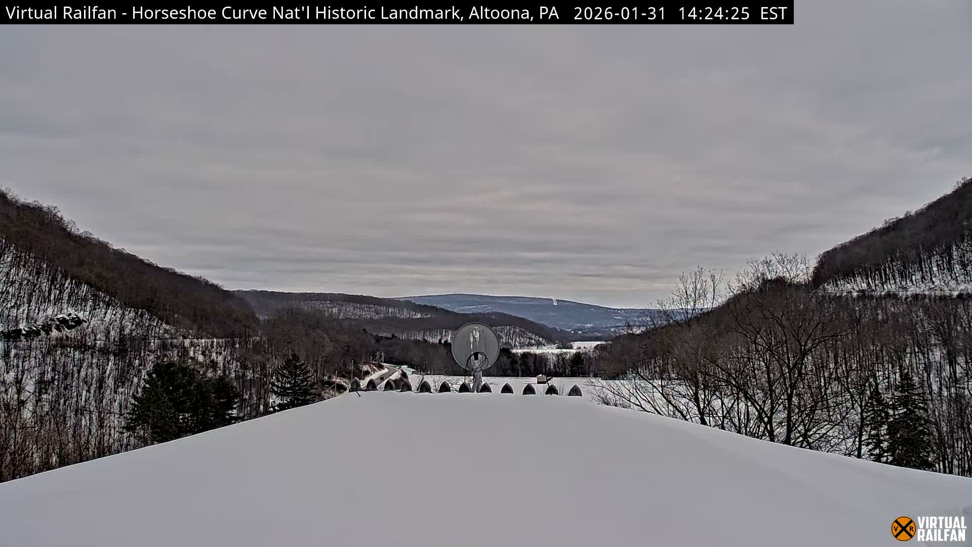 Altoona, The  Horseshoe Curve National Historic Landmark Railroad Live Cam - Altoona, Blair County, Pennsylvania, USA