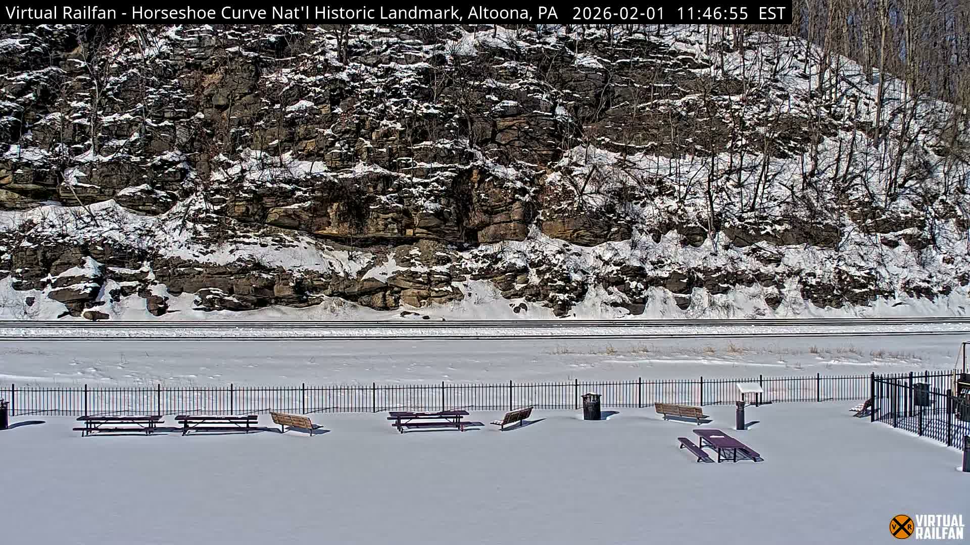 Altoona, The  Horseshoe Curve National Historic Landmark Railroad Live Cam - Altoona, Blair County, Pennsylvania, USA