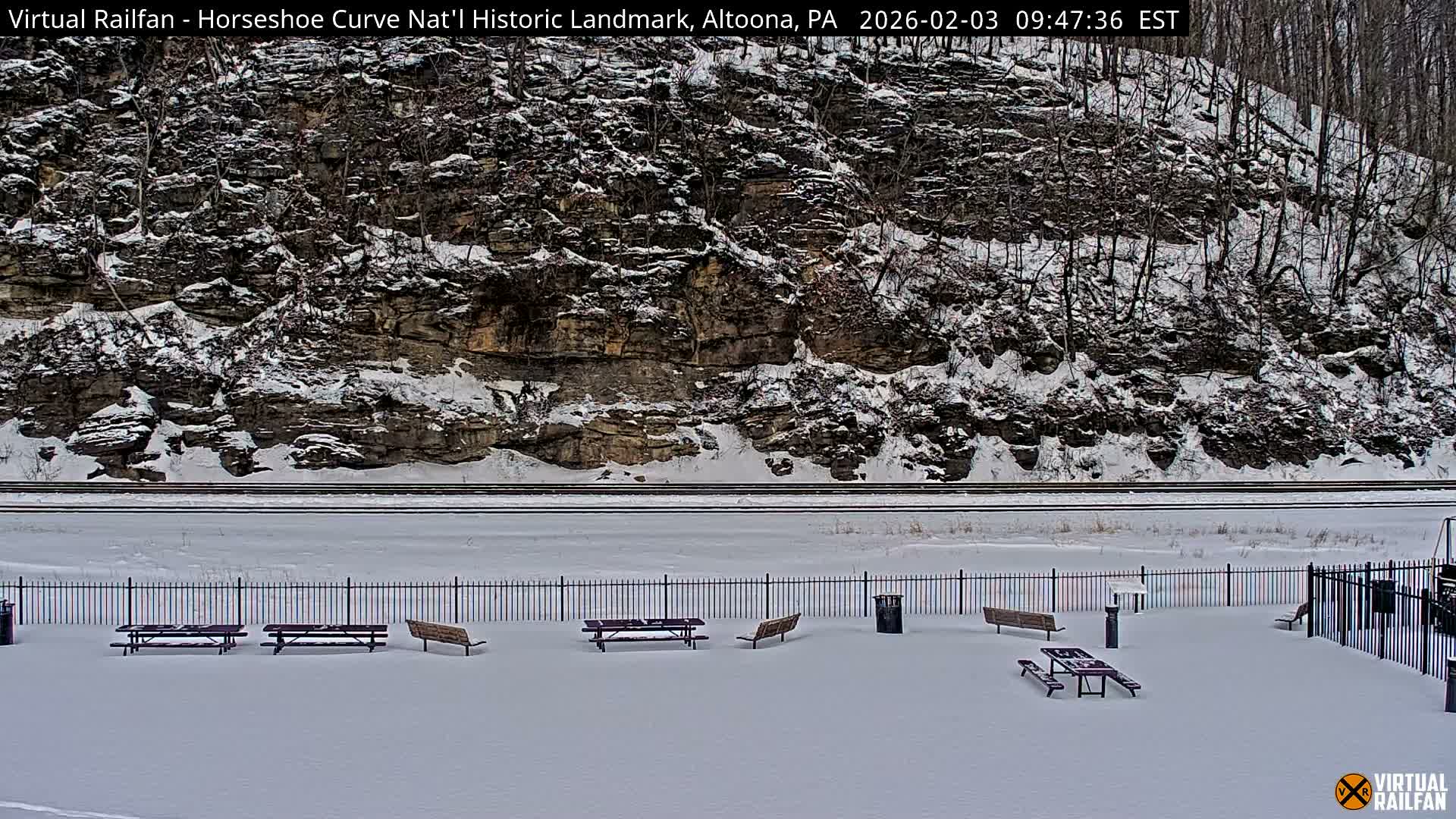 Altoona, The  Horseshoe Curve National Historic Landmark Railroad Live Cam - Altoona, Blair County, Pennsylvania, USA