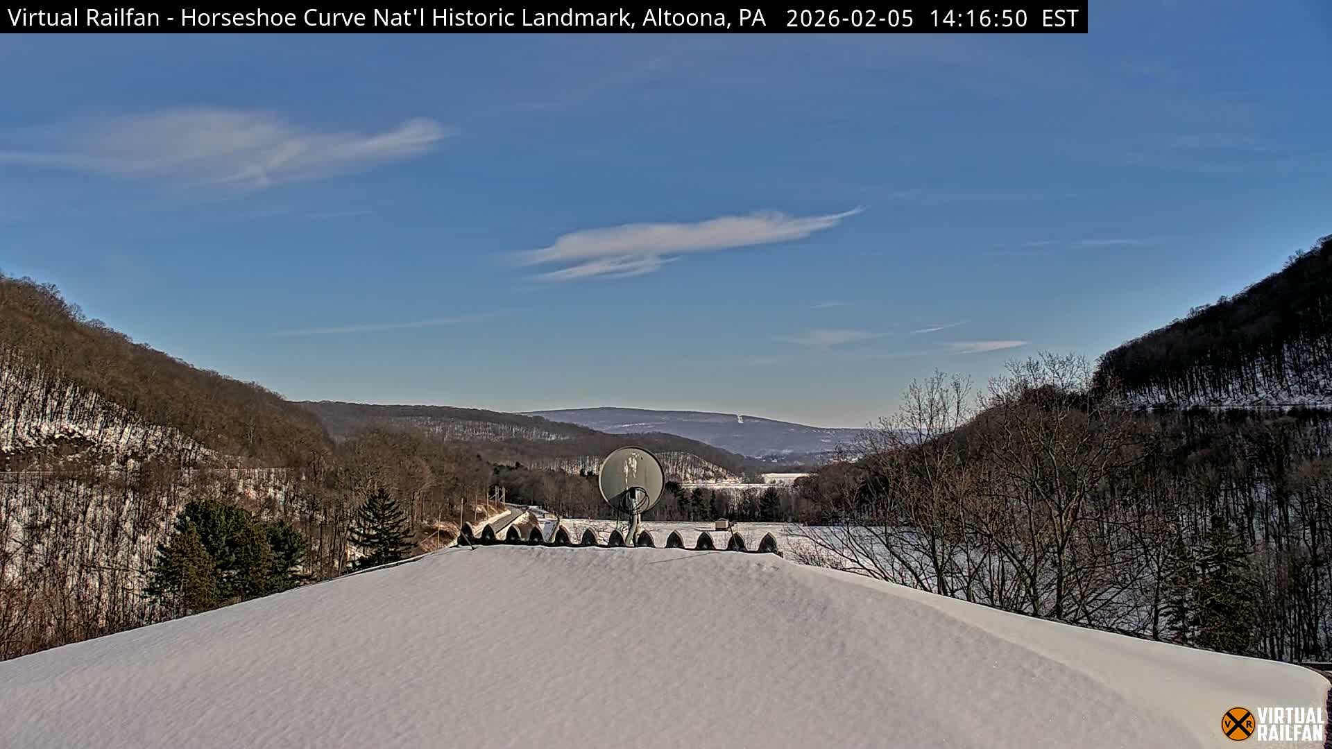 Altoona, The  Horseshoe Curve National Historic Landmark Railroad Live Cam - Altoona, Blair County, Pennsylvania, USA