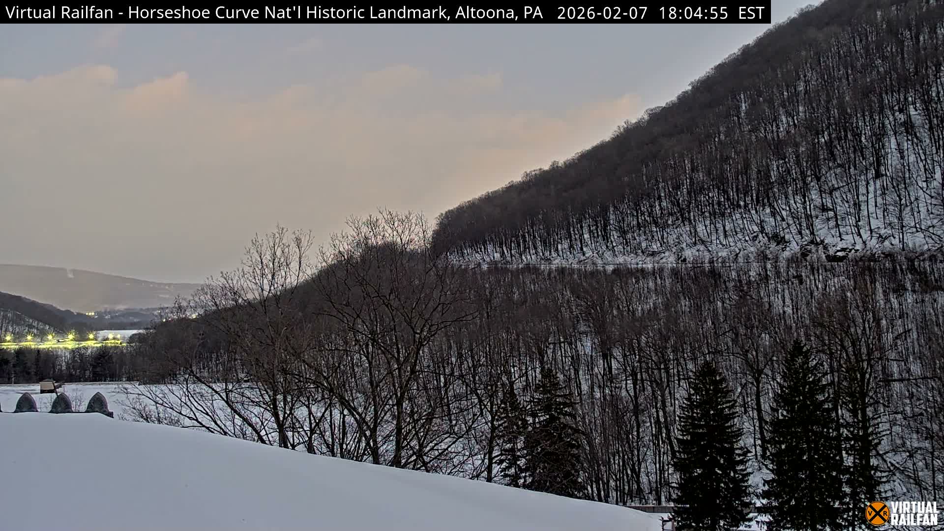 Altoona, The  Horseshoe Curve National Historic Landmark Railroad Live Cam - Altoona, Blair County, Pennsylvania, USA