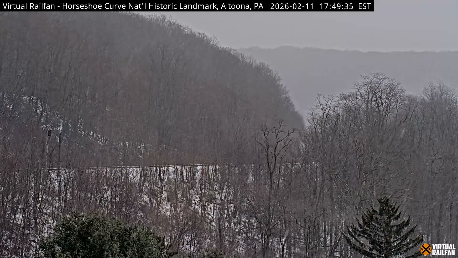 Altoona, The  Horseshoe Curve National Historic Landmark Railroad Live Cam - Altoona, Blair County, Pennsylvania, USA