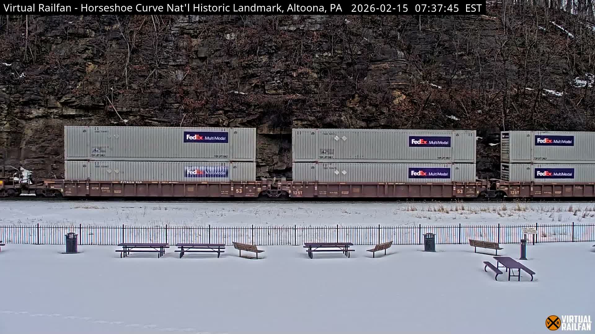 Altoona, The  Horseshoe Curve National Historic Landmark Railroad Live Cam - Altoona, Blair County, Pennsylvania, USA