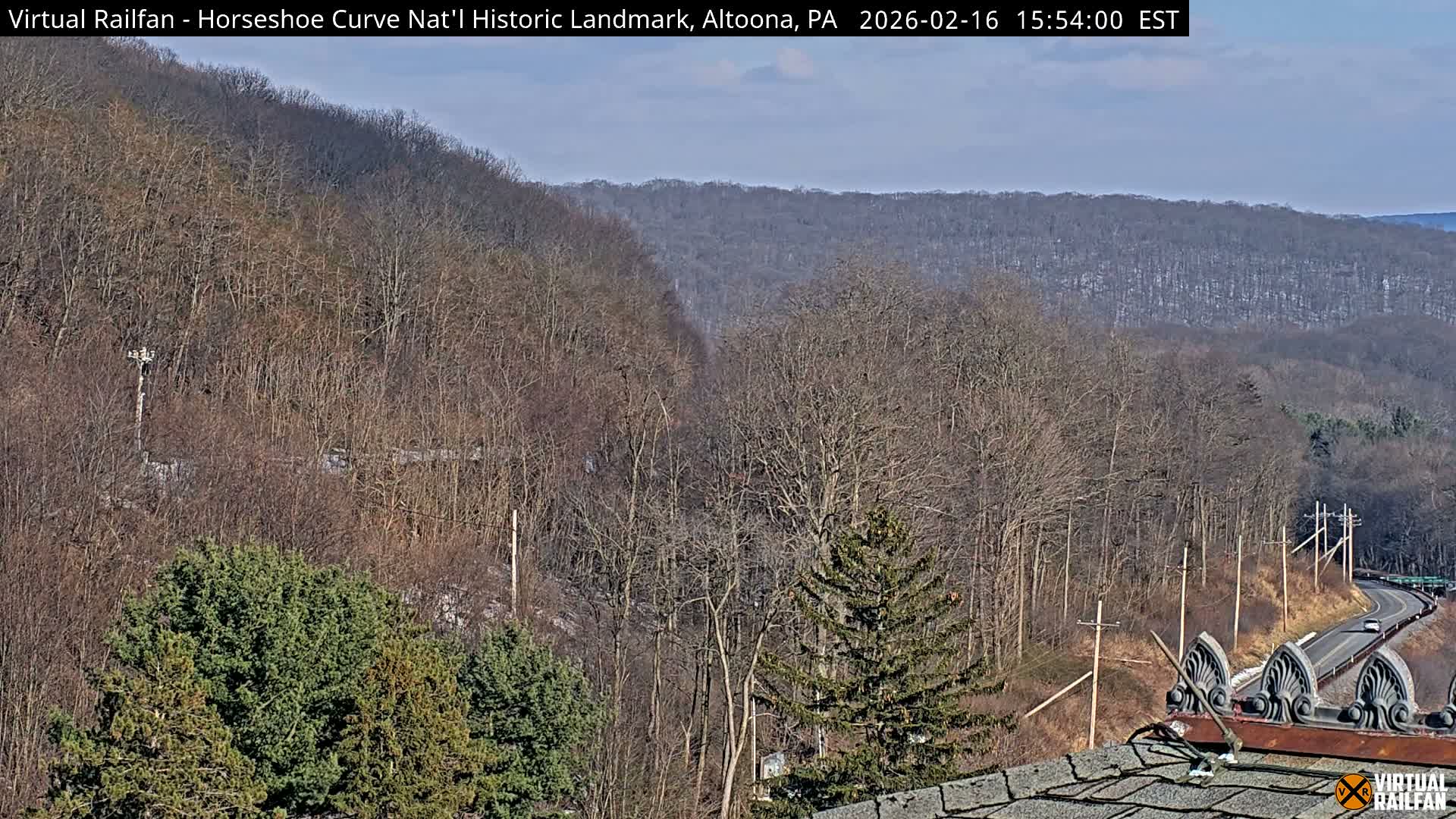 Altoona, The  Horseshoe Curve National Historic Landmark Railroad Live Cam - Altoona, Blair County, Pennsylvania, USA