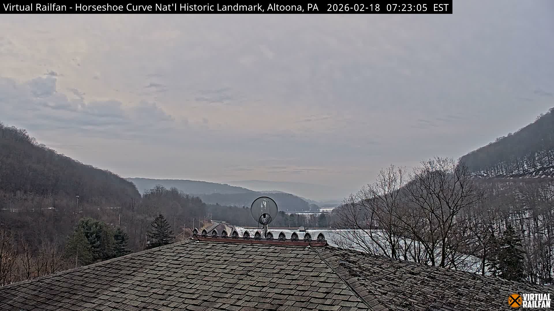 Altoona, The  Horseshoe Curve National Historic Landmark Railroad Live Cam - Altoona, Blair County, Pennsylvania, USA