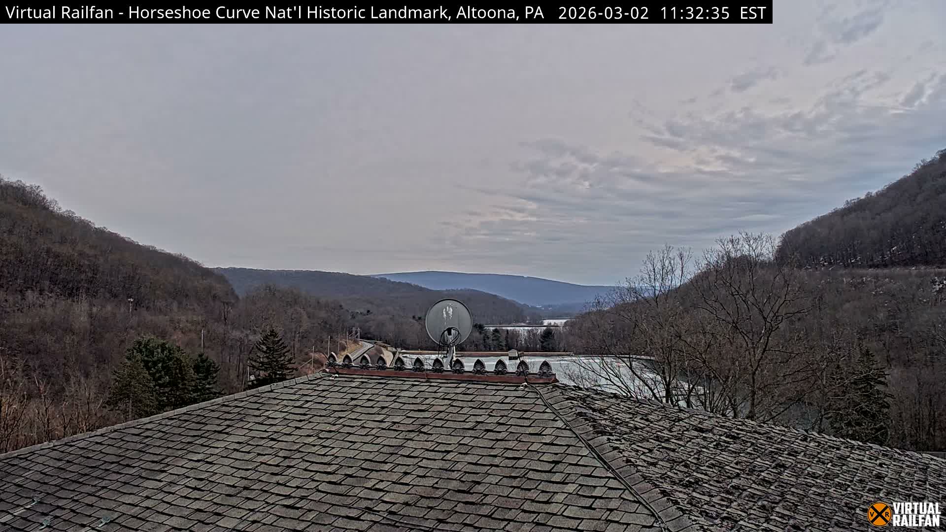 Altoona, The  Horseshoe Curve National Historic Landmark Railroad Live Cam - Altoona, Blair County, Pennsylvania, USA
