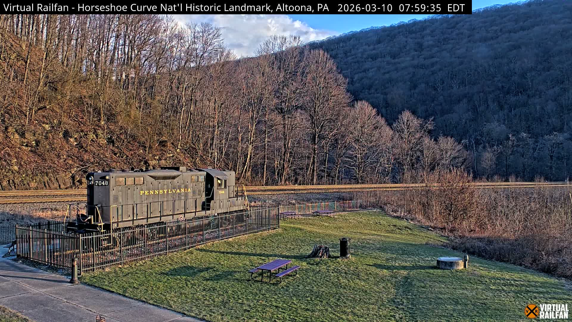 Altoona, The  Horseshoe Curve National Historic Landmark Railroad Live Cam - Altoona, Blair County, Pennsylvania, USA