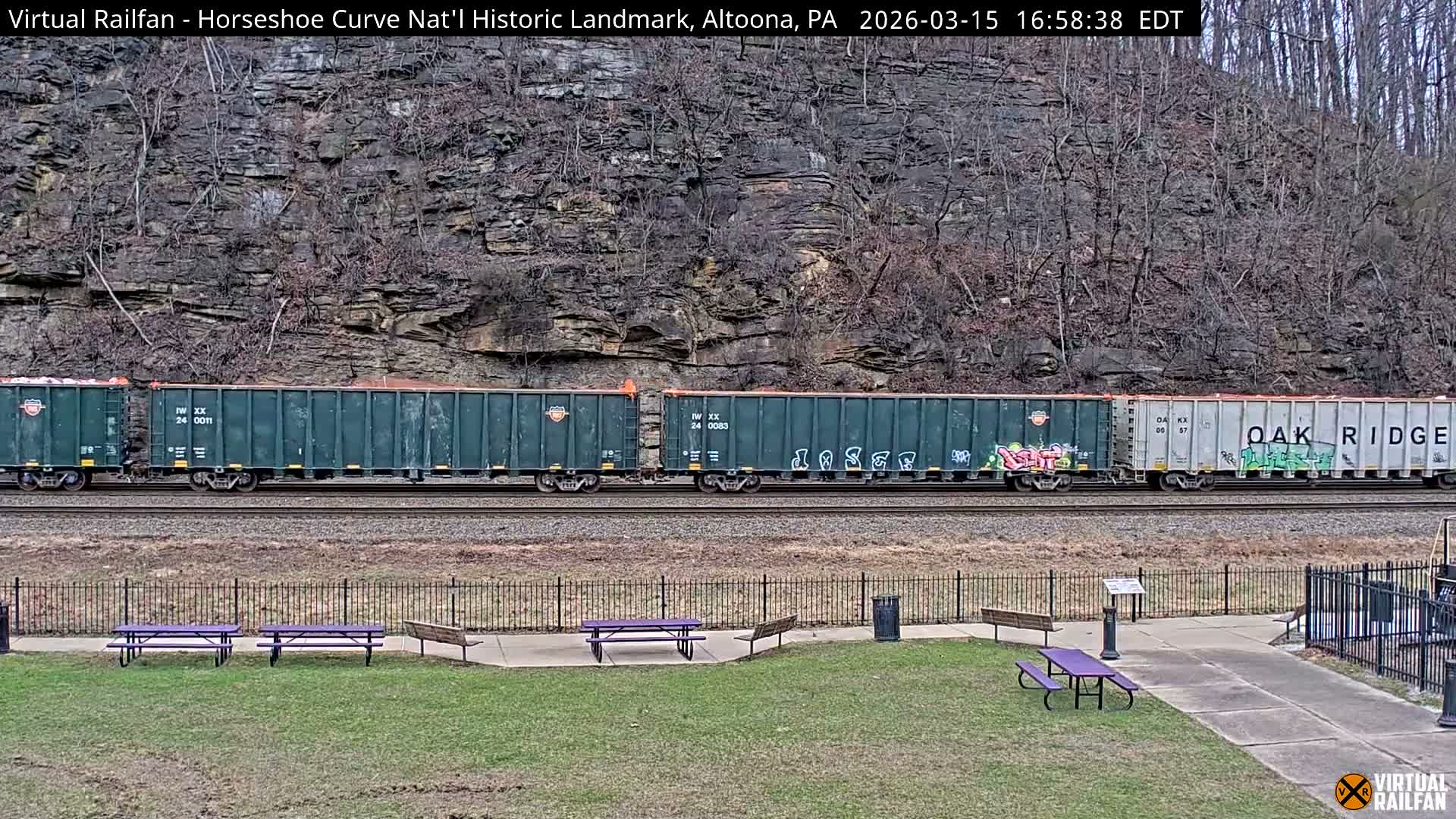 Altoona, The  Horseshoe Curve National Historic Landmark Railroad Live Cam - Altoona, Blair County, Pennsylvania, USA