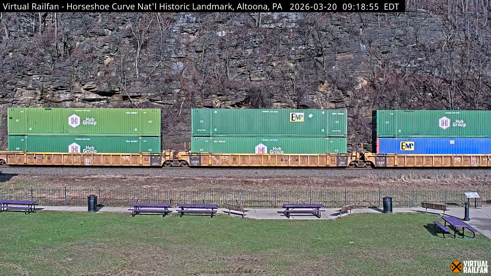 Altoona, The  Horseshoe Curve National Historic Landmark Railroad Live Cam - Altoona, Blair County, Pennsylvania, USA