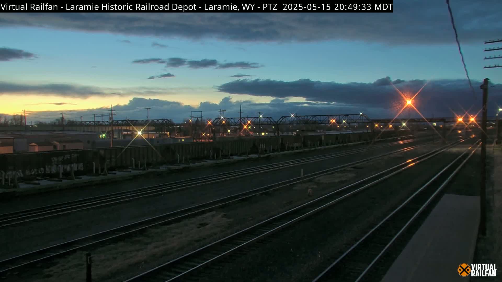 Laramie Historic Railroad Depot Live Cam - Laramie, Albany, Wyoming, USA 