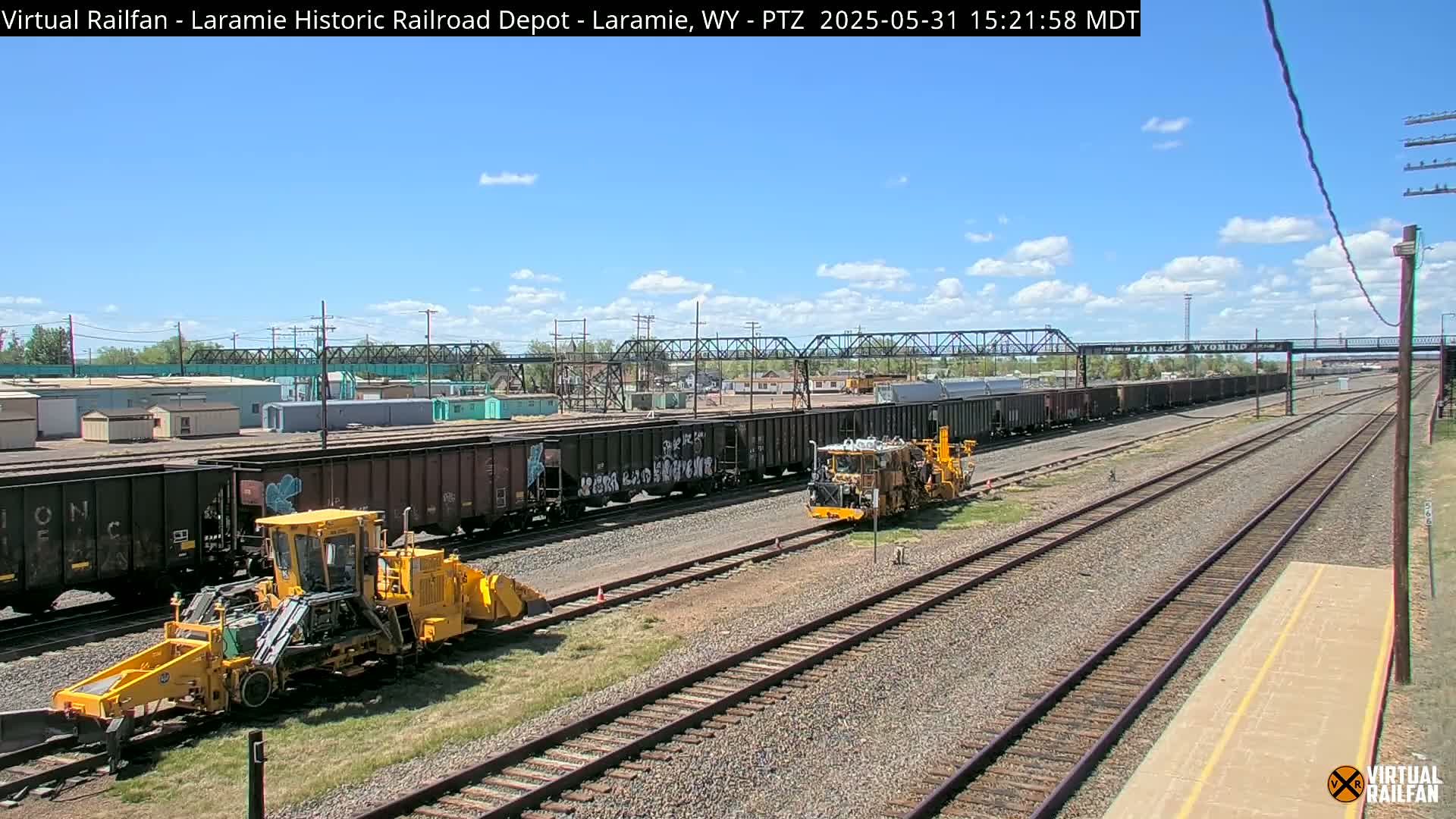 Laramie Historic Railroad Depot Live Cam - Laramie, Albany, Wyoming, USA 