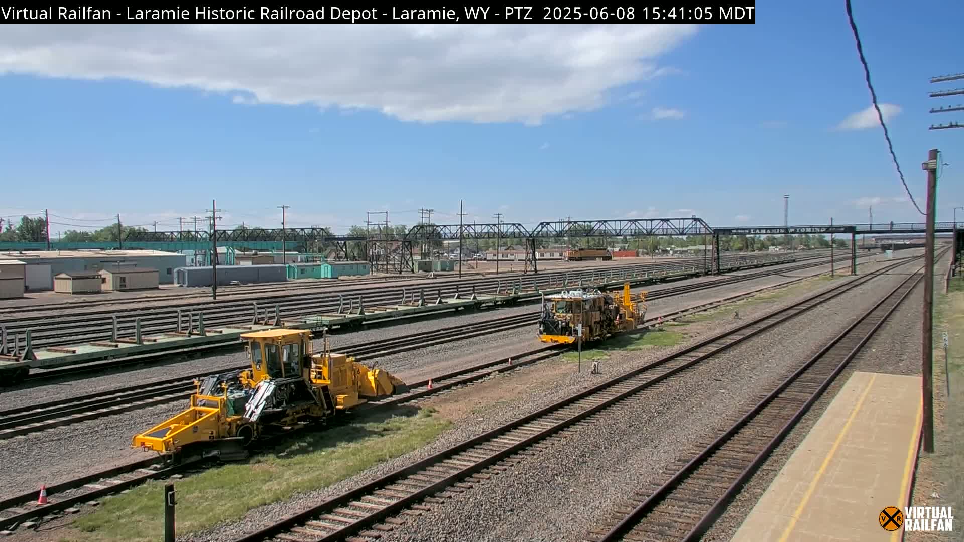 Laramie Historic Railroad Depot Live Cam - Laramie, Albany, Wyoming, USA 