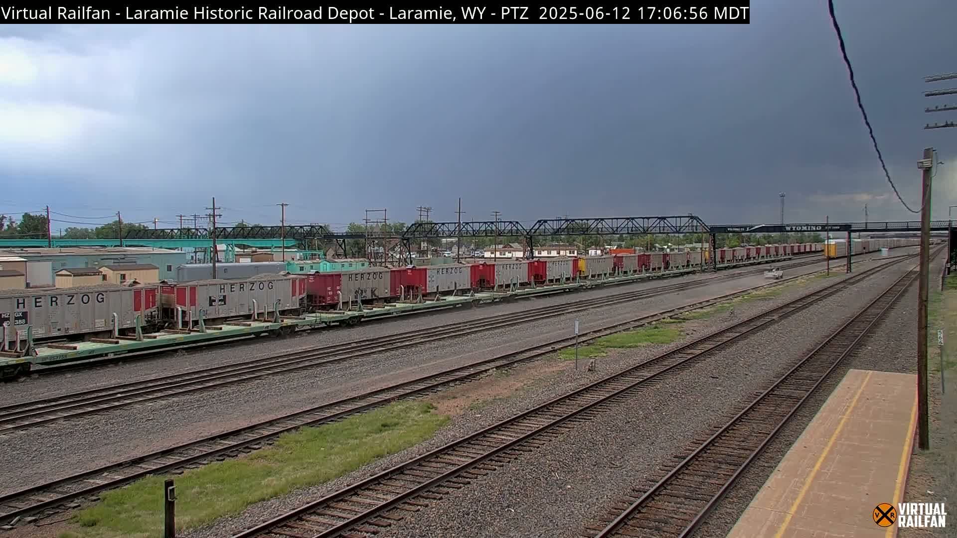 Laramie Historic Railroad Depot Live Cam - Laramie, Albany, Wyoming, USA 