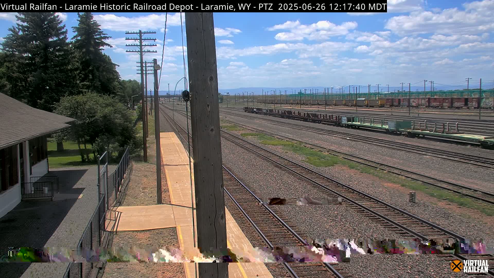 Laramie Historic Railroad Depot Live Cam - Laramie, Albany, Wyoming, USA 