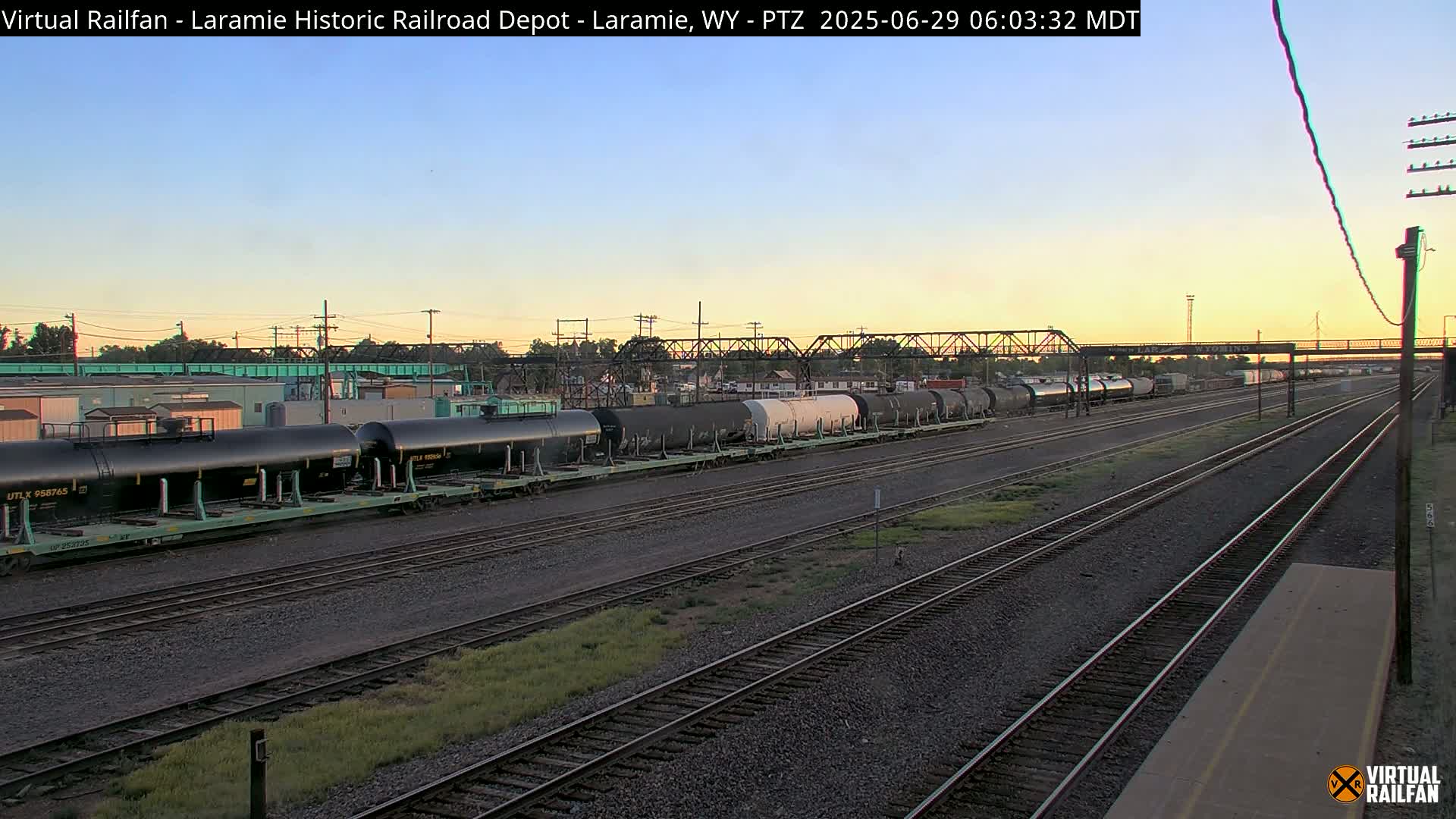 Laramie Historic Railroad Depot Live Cam - Laramie, Albany, Wyoming, USA 