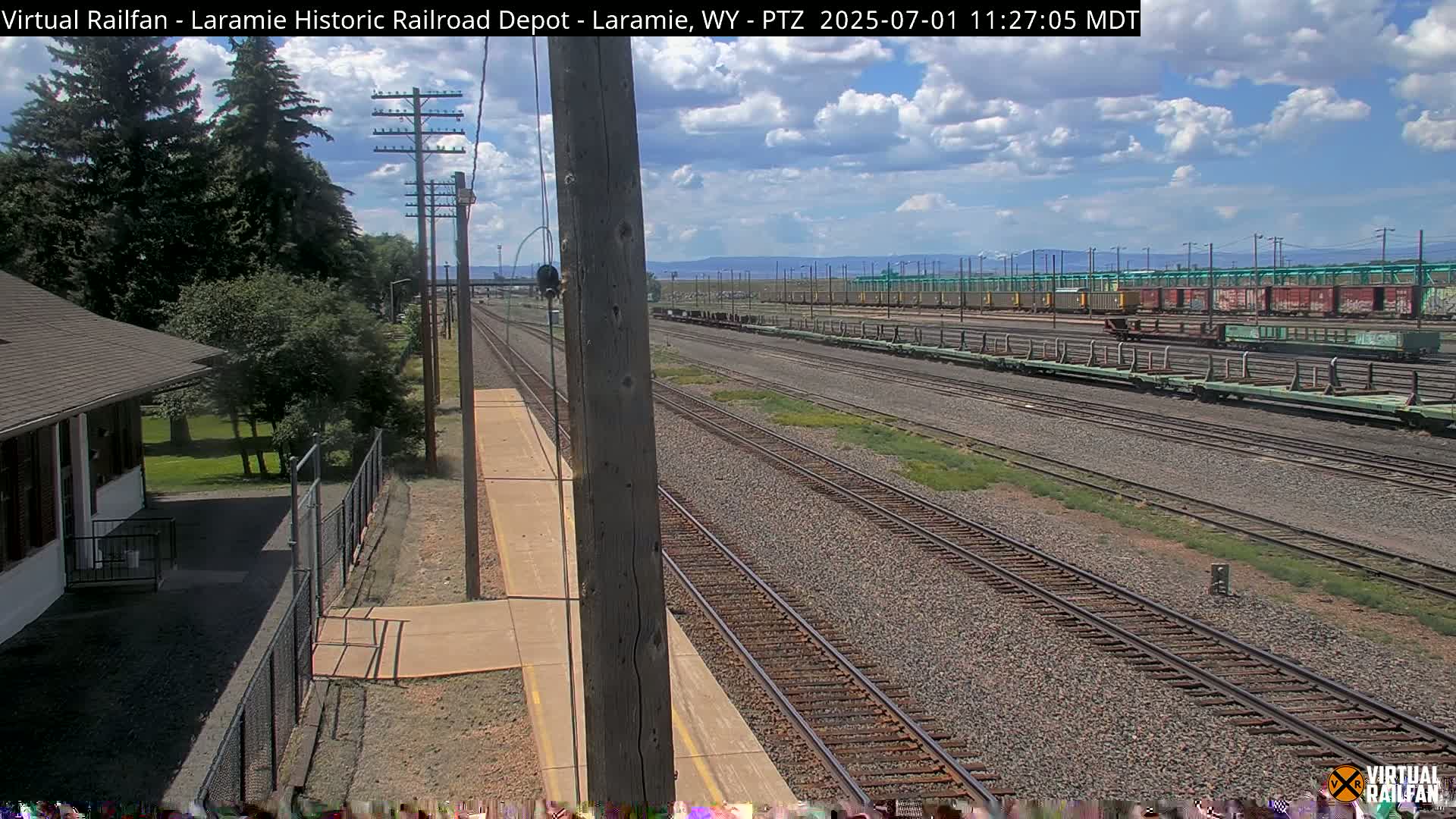 Laramie Historic Railroad Depot Live Cam - Laramie, Albany, Wyoming, USA 
