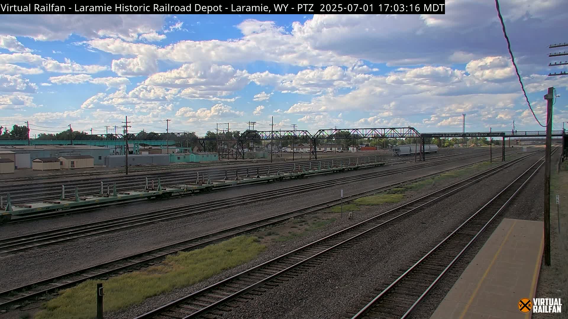 Laramie Historic Railroad Depot Live Cam - Laramie, Albany, Wyoming, USA 