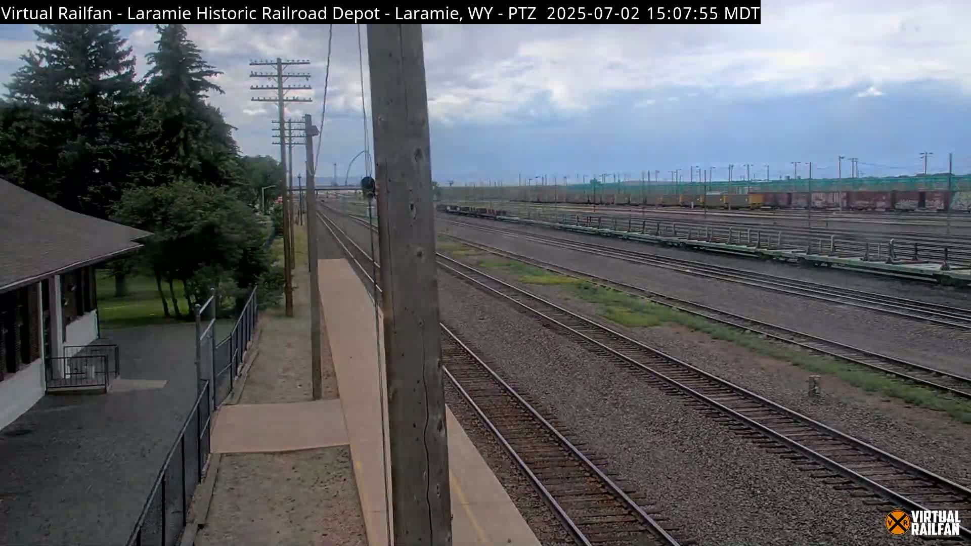 Laramie Historic Railroad Depot Live Cam - Laramie, Albany, Wyoming, USA 