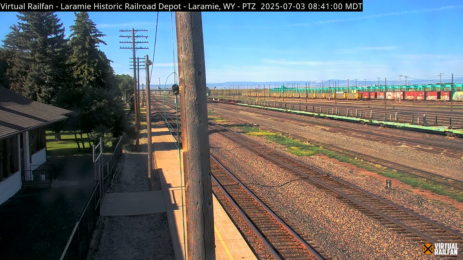 Laramie Historic Railroad Depot Live Cam - Laramie, Albany, Wyoming, USA 
