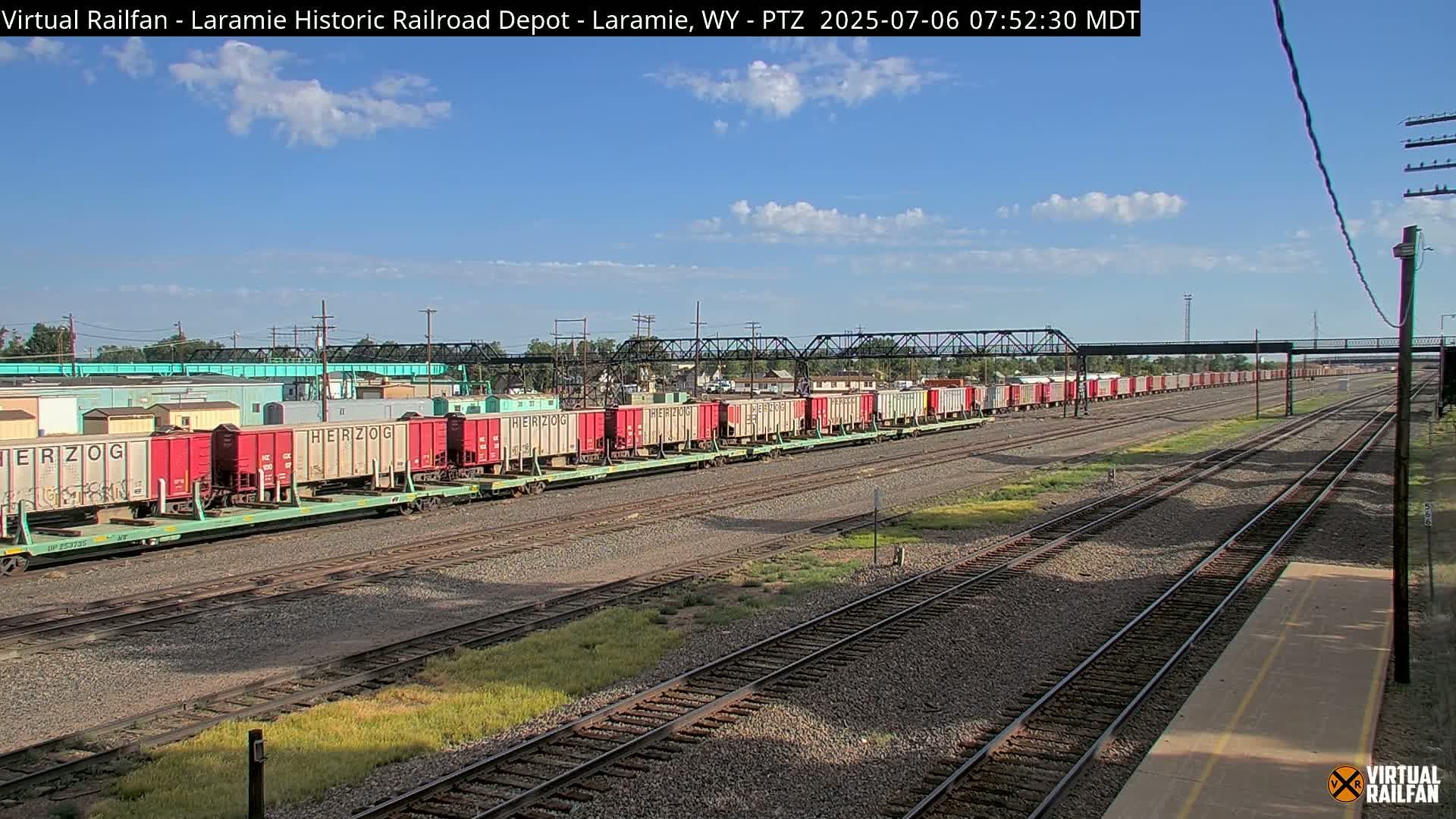 Laramie Historic Railroad Depot Live Cam - Laramie, Albany, Wyoming, USA 