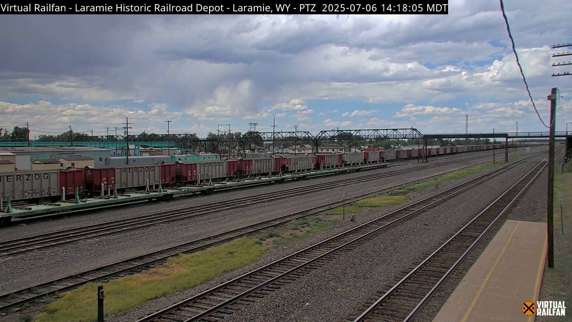 Laramie Historic Railroad Depot Live Cam - Laramie, Albany, Wyoming, USA 