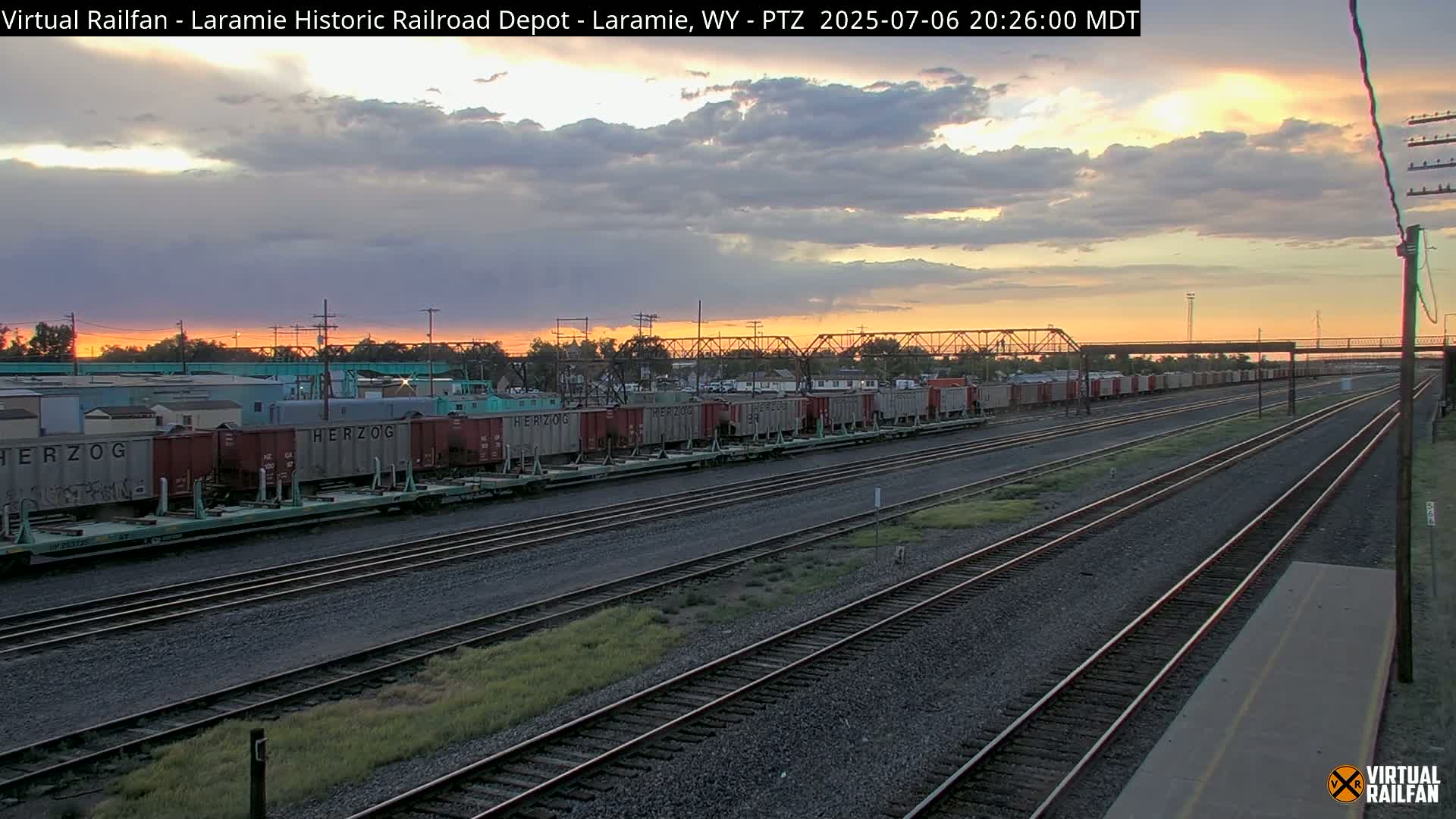 Laramie Historic Railroad Depot Live Cam - Laramie, Albany, Wyoming, USA 