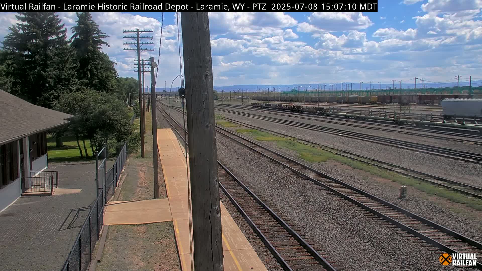 Laramie Historic Railroad Depot Live Cam - Laramie, Albany, Wyoming, USA 
