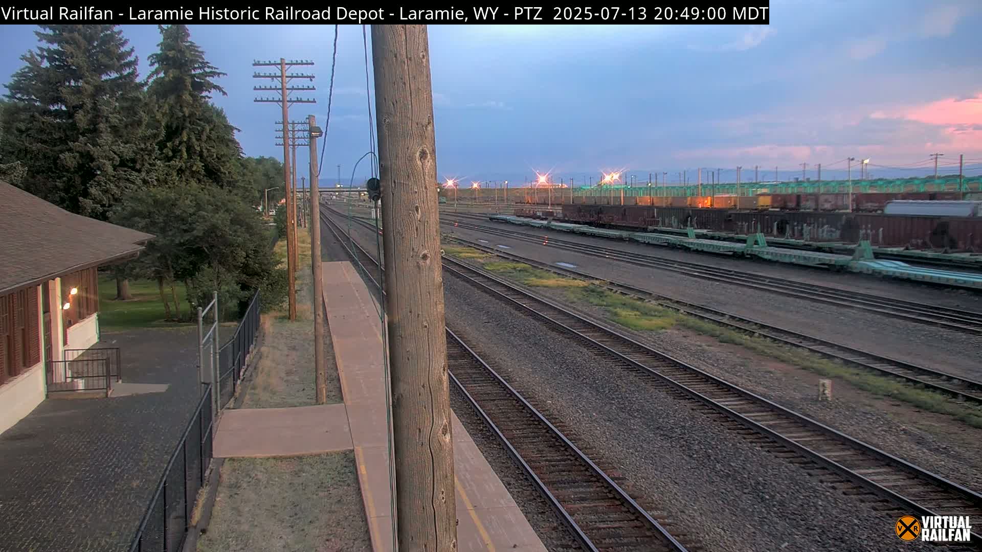 Laramie Historic Railroad Depot Live Cam - Laramie, Albany, Wyoming, USA 
