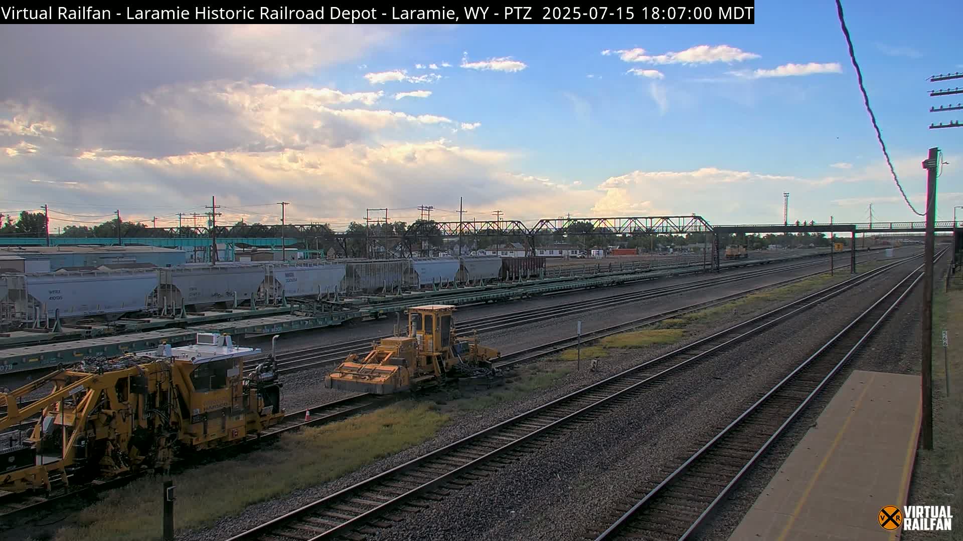 Laramie Historic Railroad Depot Live Cam - Laramie, Albany, Wyoming, USA 